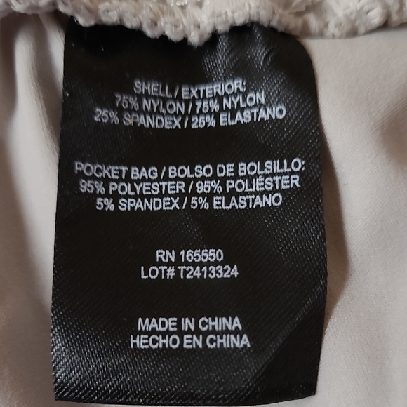 NWT 32° Cool Casual Beige Drawstring Capri Stretchy Pants XL - Picture 10 of 11